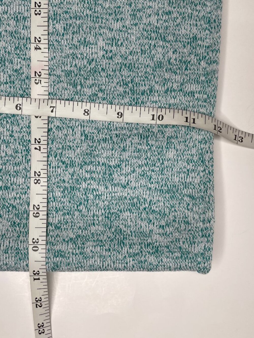 Calvin Klein Gorpcore Teal Marled Knit Sherpa Fleece Lined Winter Infinity Scarf - Picture 8 of 11
